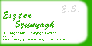 eszter szunyogh business card